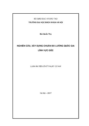 Luận án tiến sĩ kỹ thuật nghiên cứu thiết kế chế tạo bộ chuẩn đầu góc phẳng nhỏ