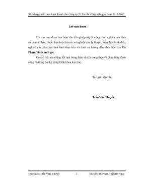 Luận văn xây dựng chiến lược kinh doanh cho công ty cổ phần tư vấn công nghệ giai đoạn 2012 2017