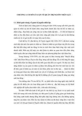 Luận văn thạc sĩ kinh tế tài nguyên thiên nhiên và môi trường một số giải pháp hoàn thiện quản trị nguồn nhân lực của tổng công ty xây dựng nông nghiệp và phát triển nông thôn