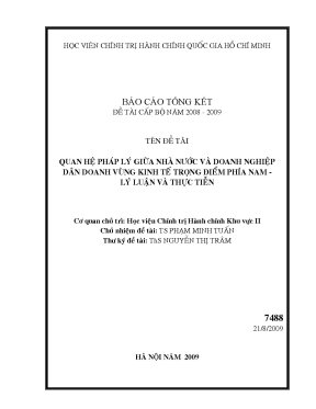 Luận văn quan hệ pháp lý giữa nhà nước và doanh nghiệp dân doanh vùng kinh tế trọng điểm phía nam lý luận và thực tiễn