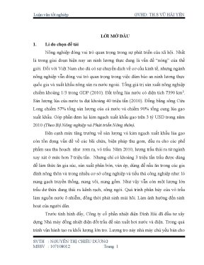 Luận văn tốt nghiệp nghiên cứu tận dụng tro xỉ từ nhà máy nhiệt điện đình hải khu công nghiệp trà nóc cần thơ làm vật liệu xây dựng