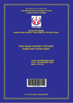 Đồ án hcmute ứng dụng chatbot vào điều khiển nhà thông minh
