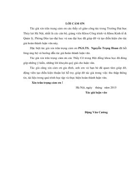 Luận văn thạc sĩ giải pháp tăng cường công tác quản lý chi phí dự án đầu tư xây dựng giai đoạn thực hiện đầu tư các dự án đầu tư xây dựng trên địa bàn huyện đầm hà tỉnh quảng ninh áp dụng tại công trình kè bờ sông thị trấn đầm hà