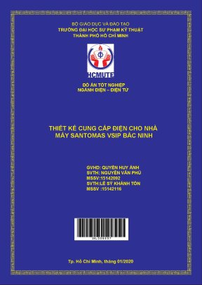 Đồ án hcmute thiết kế cung cấp điện cho nhà máy santomas vsip bắc ninh