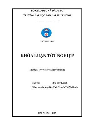 Khoá luận tốt nghiệp đánh giá hiện trạng môi trường tại công ty tnhh liên doanh kainan