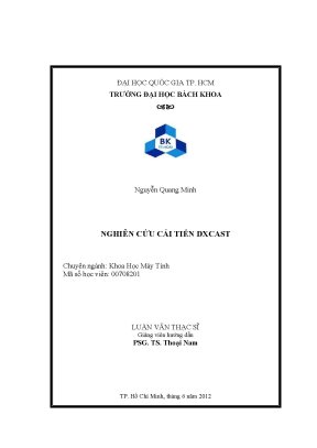 Luận văn thạc sĩ khoa học máy tính nghiên cứu cải tiến dxcast