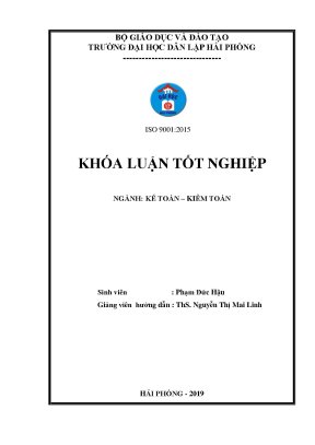 Khoá luận tốt nghiệp hoàn thiện công tác kế toán thanh toán với người mua người bán tại công ty cổ phần đầu tư khoáng sản việt long