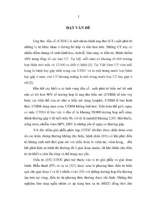 Luận án tiến sĩ y học đánh giá kết quả điều trị kết hợp kháng thể đơn dòng nimotuzumabhóa xạ trị ung thư biểu mô vảy vùng đầu cổ giai đoạn lan tràn tại vùng đầu cổ