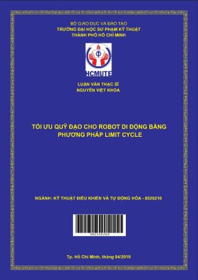 Luận văn thạc sĩ hcmute tối ưu quỹ đạo cho robot di động bằng phương pháp limit cycle