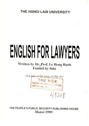 English for lawyers le hong hanh
