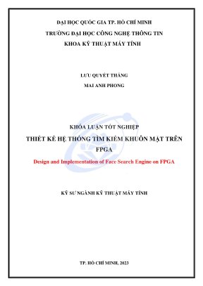 Khóa luận tốt nghiệp kỹ thuật máy tính thiết kế hệ thống tìm kiếm khuôn mặt trên fpga