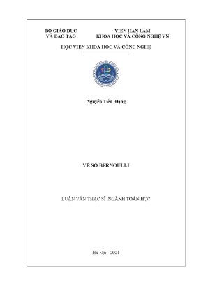 Luận văn thạc sĩ về số bernoulli