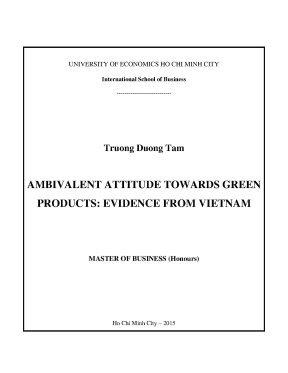 Luận văn thạc sĩ ambivalent attitude towards green products evidence from vietnam