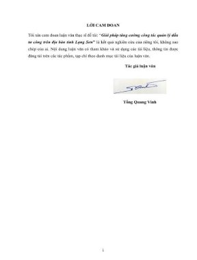 Luận văn thạc sĩ kỹ thuật chuyên ngành quản lý kinh tế giải pháp tăng cường công tác quản lý đầu tư công trên địa bàn tỉnh lạng sơn