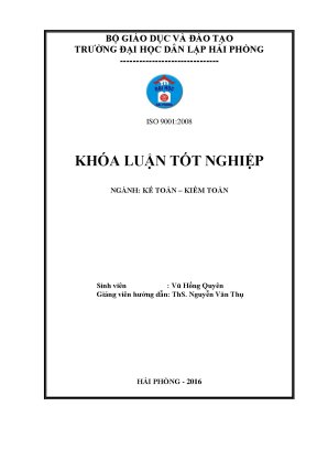 Khoá luận tốt nghiệp hoàn thiện công tác kế toán hàng hóa tại công ty cổ phần liên sơn thăng long