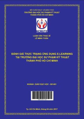Luận văn thạc sĩ hcmute đánh giá thực trạng ứng dụng e learning tại trường đại học sư phạm kỹ thuật tp hồ chí minh