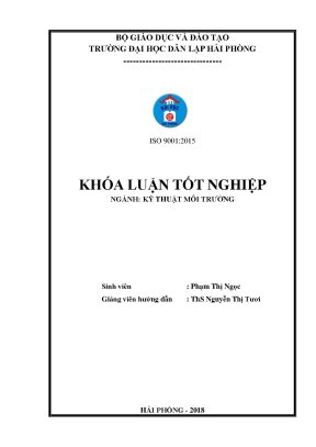 Luận văn tốt nghiệp đánh giá hiện trạng xử lý môi trường tại nhà máy nến aroma bay candels