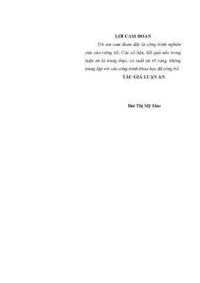 Luận án tiến sĩ quản lý đào tạo ở học viện hàng không việt nam theo tiếp cận quản lý chất lượng tổng thể