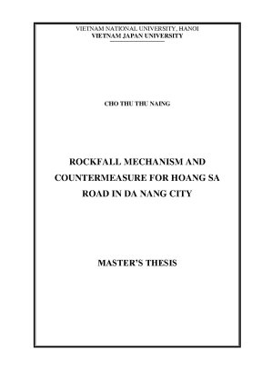 Luận văn thạc sĩ rockfall mechanism and countermeasures for hoang sa road in da nang city
