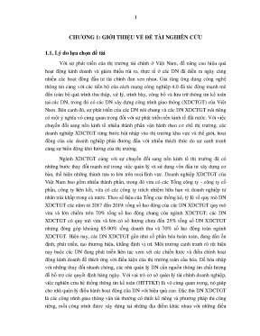 Luận án nghiên cứu các nhân tố ảnh hưởng đến chất lượng hệ thống thông tin kế toán tại các doanh nghiệp xây dựng công trình giao thông của việt nam